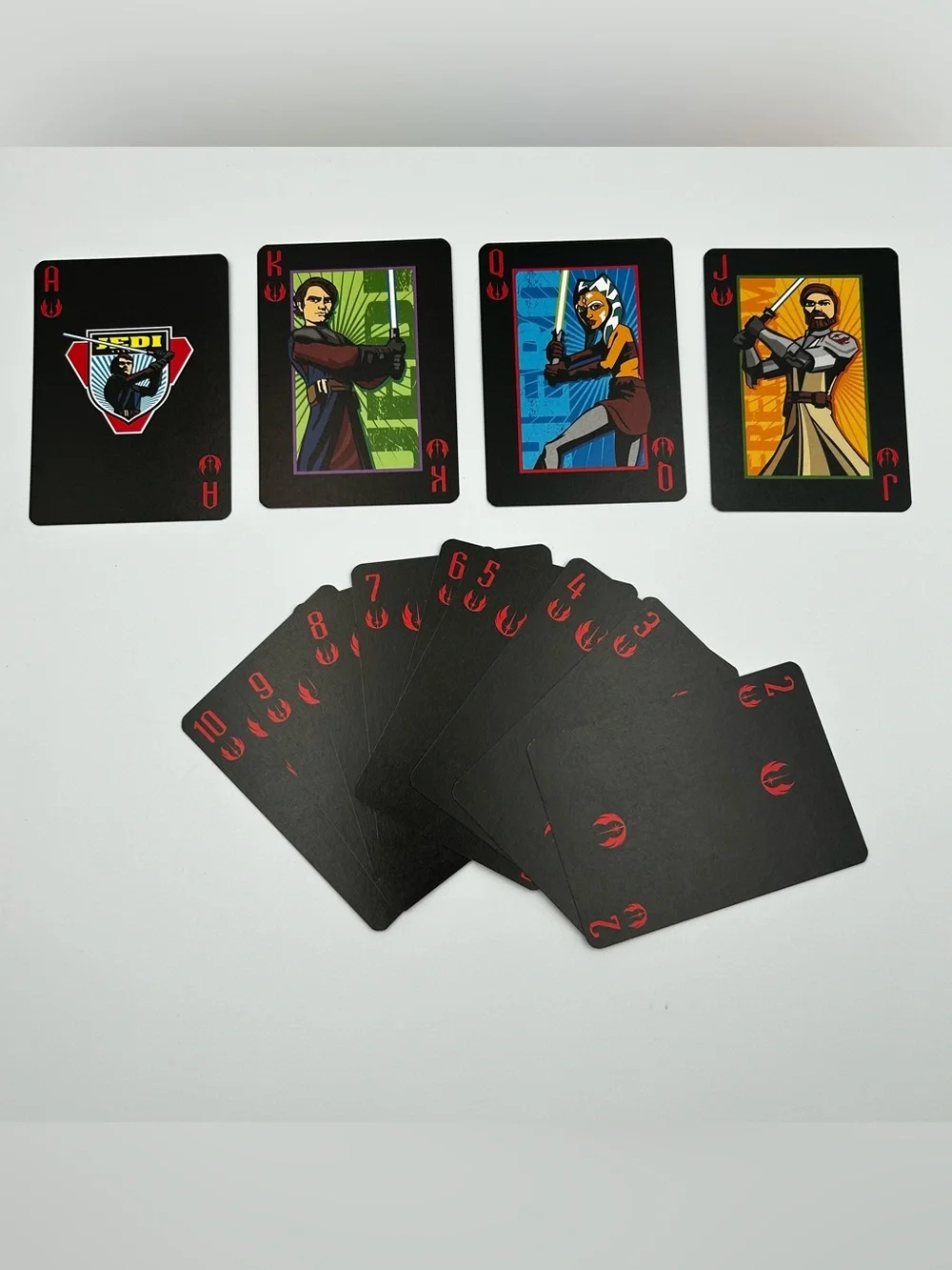 STAR WARS CLONE WARS Playing Cards Deck Animated Series Open Lightly Used